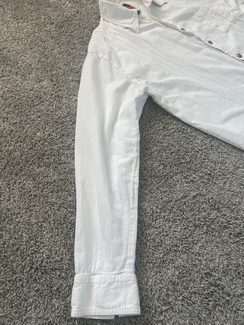 Farthest Point Casuals Men's Peruvian Pima Pin-tuck White Textured Shirt -Size M - Picture 5 of 14